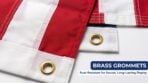 USA American Embroidered 400D Nylon Flag