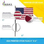 4 X 6 Inch 200D Stick Flags Printed
