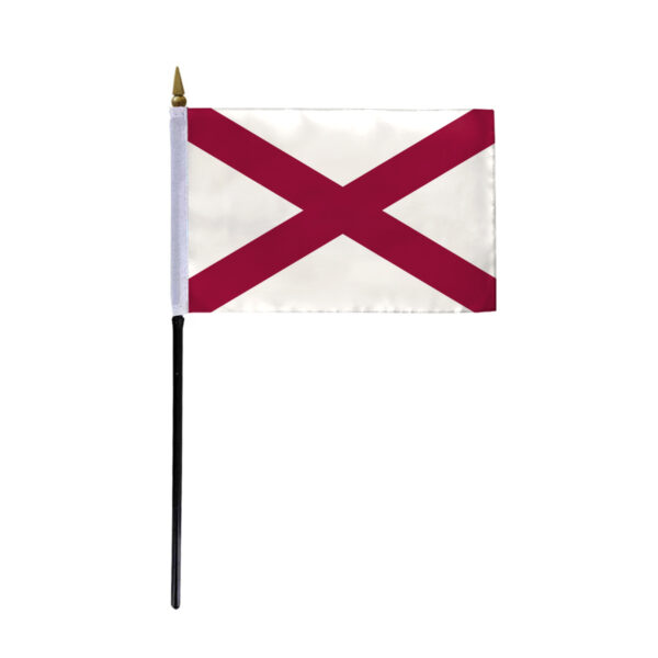 Alabama Stick Flag 4x6 Inch