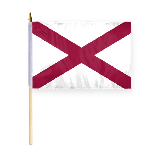 Stick Flag 12x18 Inch with 24 inch Wood Pole