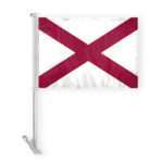 Alabama State Car Window Flag 10.5x15 inch