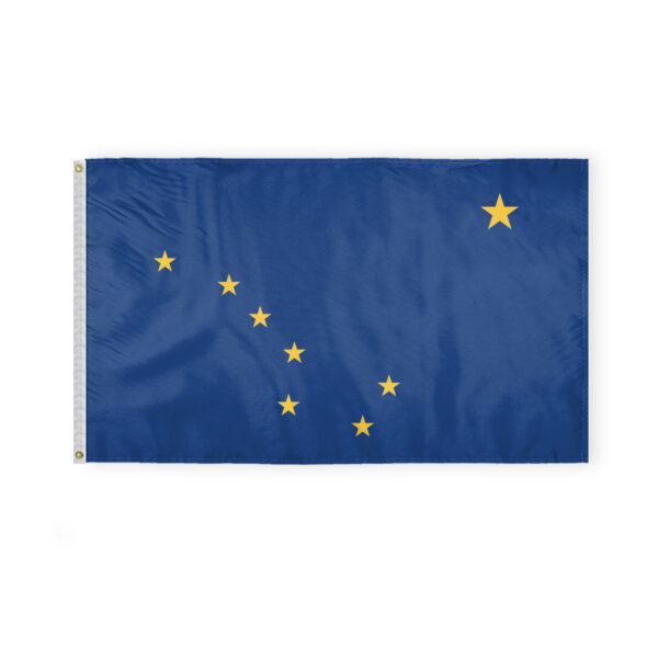 AGAS Alaska State Flag 3x5 Ft - Single Sided Polyester