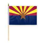 Arizona Stick Flag 12x18 Inch with 24 inch Wood Pole