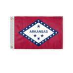 AGAS Arkansas State Boat Flag 12x18 Inch - Double Sided Reverse Print On Back 200D Nylon