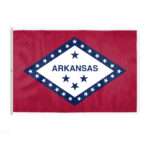 AGAS Arkansas State Flag 8x12 Ft - Double Sided Reverse Print On Back 200D Nylon