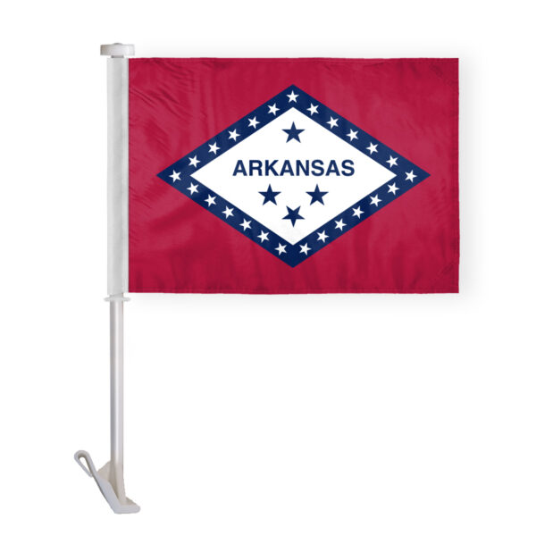 AGAS Arkansas State Car Window Flag 10.5x15 inch