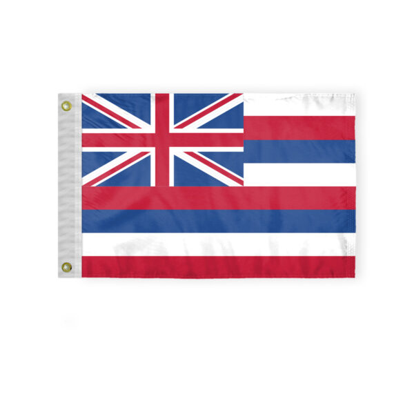 AGAS Hawaii Stick Flag 12x18 Inch with 24 inch Wood Pole
