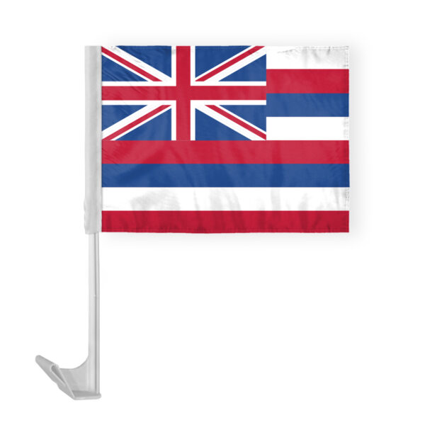 AGAS Hawaii State Car Window Flag 12x16 Inch - Printed Polyester