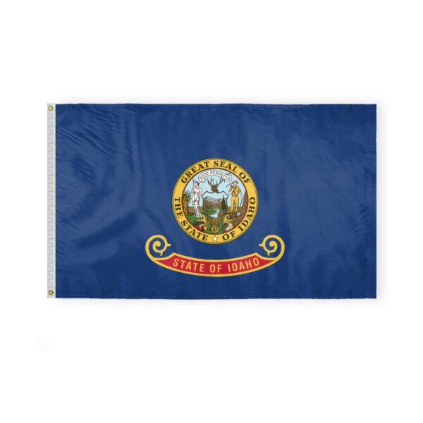 AGAS Idaho State Flag 3x5 Ft - Double Sided Reverse Print On Back 200D Nylon