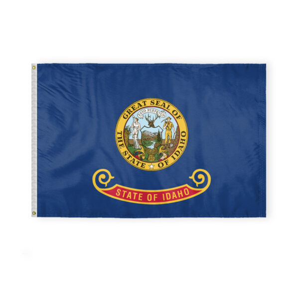 AGAS Idaho State Flag 4x6 Ft - Double Sided Reverse Print On Back 200D Nylon