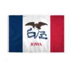 Iowa State Flag 4x6 Ft - Double Sided Reverse Print On Back 200D Nylon