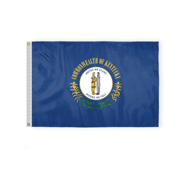 AGAS Kentucky State Flag 2x3 Ft - Double Sided Reverse Print On Back 200D Nylon