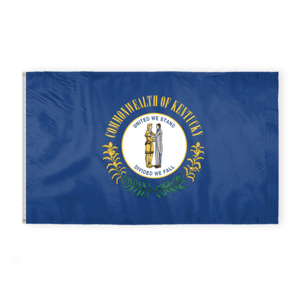 AGAS Kentucky State Flag 6x10 Ft - Double Sided Reverse Print On Back 200D Nylon