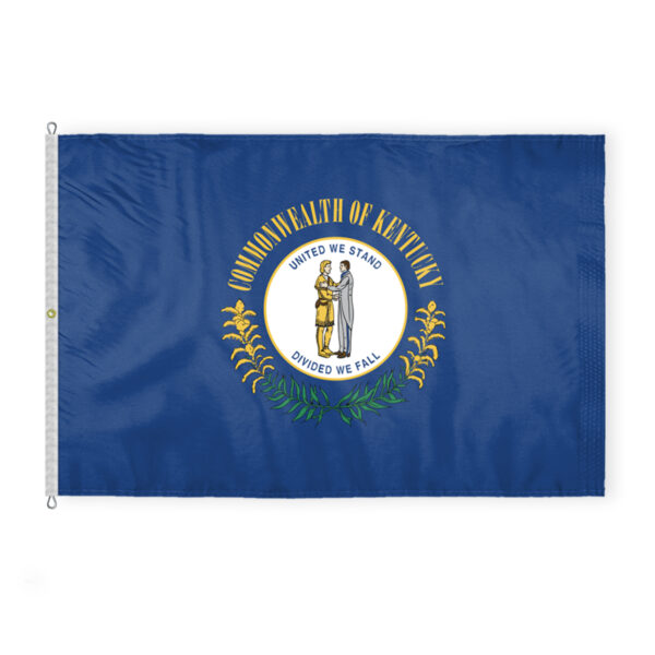 AGAS Kentucky State Flag 8x12 Ft - Double Sided Reverse Print On Back 200D Nylon