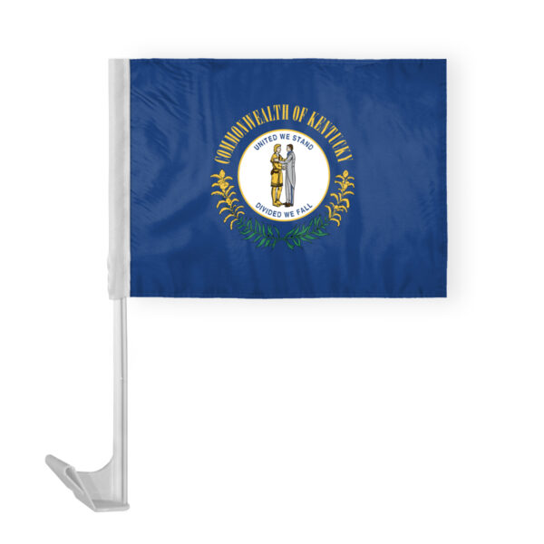 AGAS Kentucky State Car Window Flag 12x16 Inch - Printed Polyester