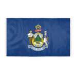 AGAS Maine State Flag 6x10 Ft - Double Sided Reverse Print On Back 200D Nylon