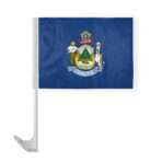AGAS Maine State Car Window Flag 12x16 Inch - Printed Polyester