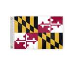 AGAS Maryland State Boat Flag 12x18 Inch - Double Sided Reverse Print On Back 200D Nylon