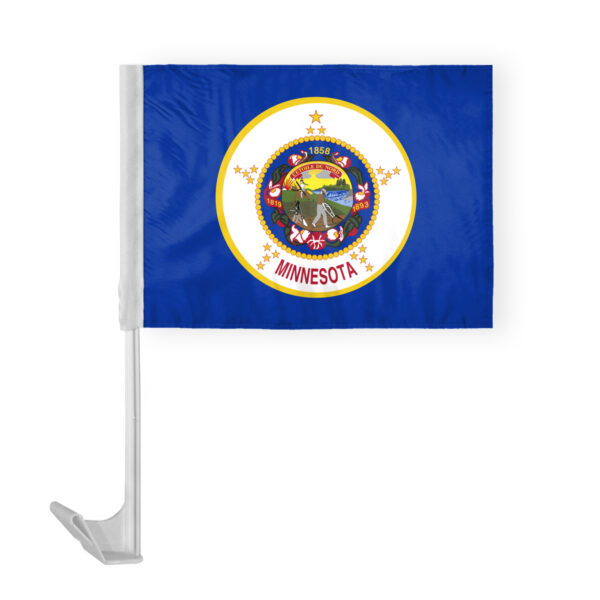 AGAS Minnesota State Car Window Flag 12x16 Inch - Printed Polyester