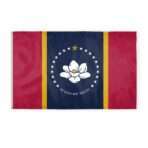 Mississippi State Flag 5x8 Ft