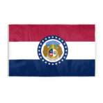 AGAS Missouri State Flag 6x10 Ft - Double Sided Reverse Print On Back 200D Nylon