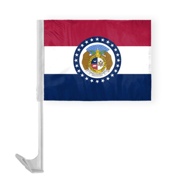 AGAS Missouri State Car Window Flag 12x16 Inch - Printed Polyester