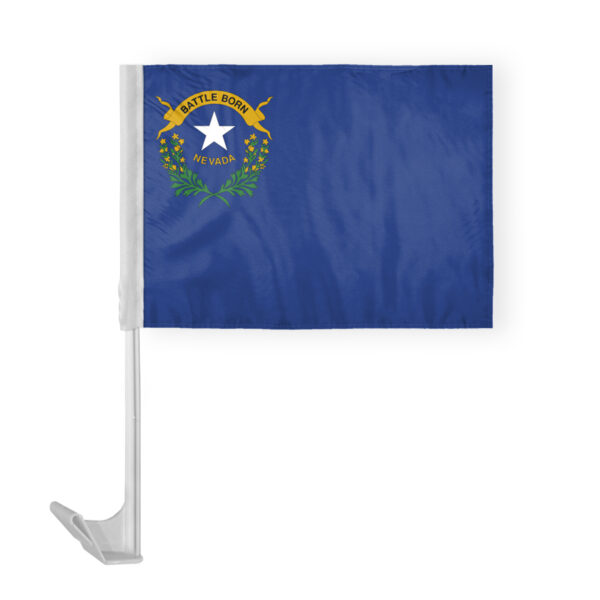 AGAS Nevada State Car Window Flag 12x16 Inch - Printed Polyester