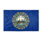 AGAS New Hampshire State Flag 6x10 Ft - Double Sided Reverse Print On Back 200D Nylon
