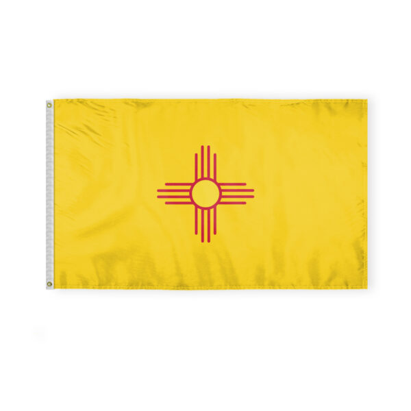 AGAS New Mexico State Flag 3x5 Ft - Single Sided Polyester - Iron Grommets