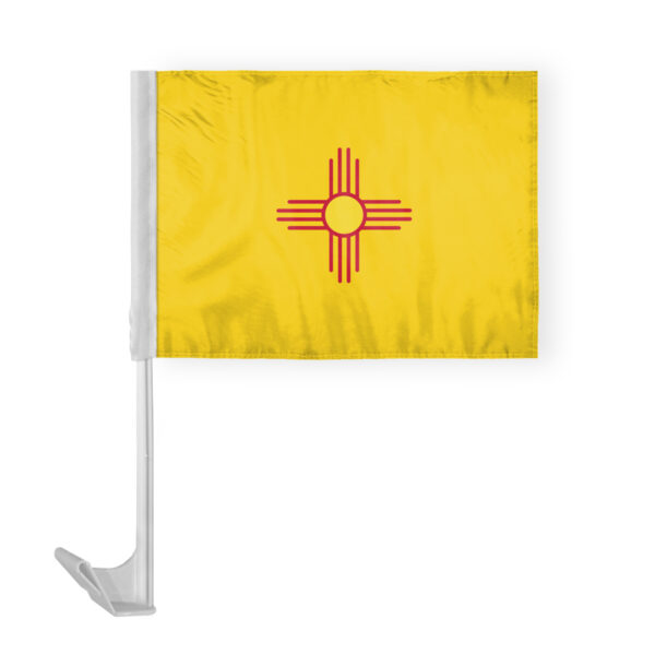 AGAS New Mexico State Car Window Flag 12x16 Inch - Printed Polyester