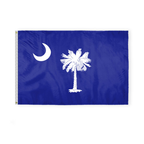AGAS South Carolina State Flag 4x6 Ft - Double Sided Reverse Print On Back 200D Nylon