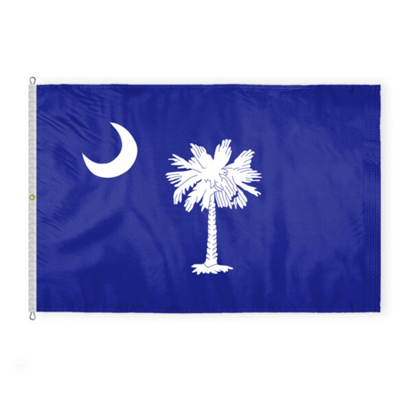 AGAS South Carolina State Flag 8x12 Ft - Double Sided Reverse Print On Back 200D Nylon
