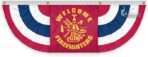 Firefighters Center - USA Pleated Full Fan with Firefighters Center