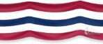 Plastic - 36 -No Star - USA Wide Bunting 5 Stripes