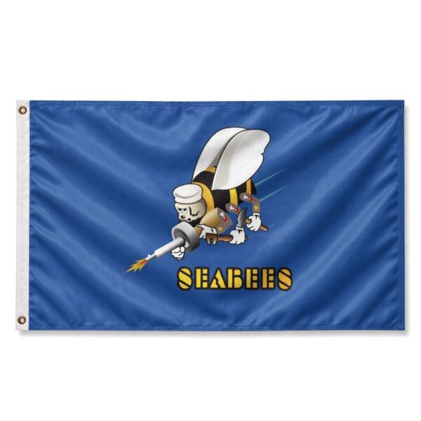 Seabees 3×5 ft 200D Nylon Flag