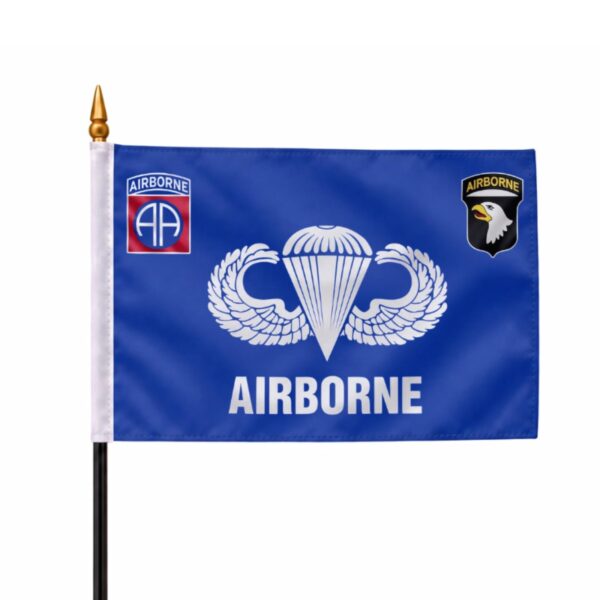 82nd 101st Airborne Flag 4x6 inch Polyester