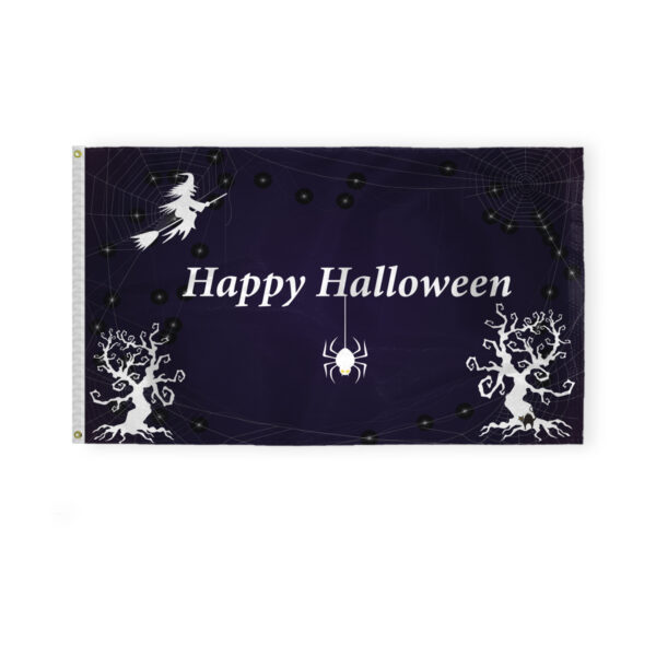 AGAS Happy Halloween Flag 3x5 Outdoor Double Sided Scary Halloween Night Flag