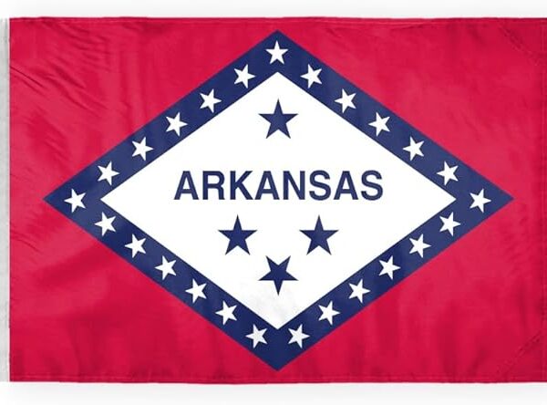 AGAS Arkansas State Motorcycle Flag 6x9 inch