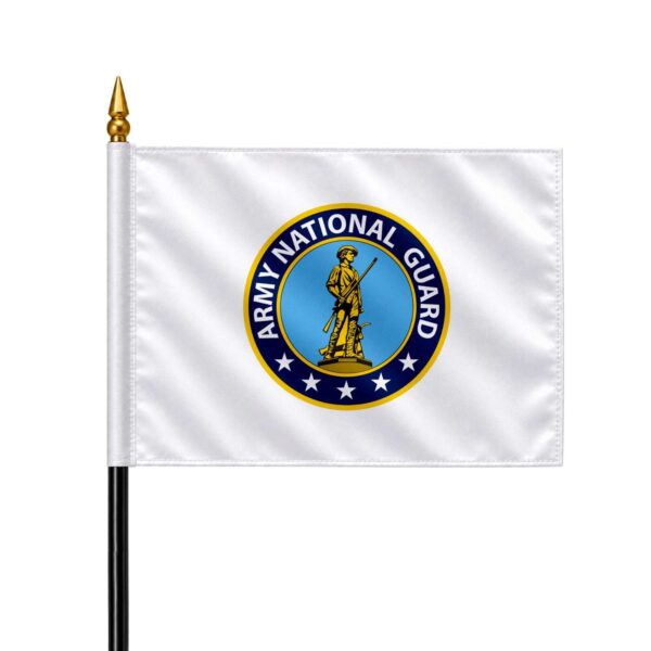 National guard 4x6 inch 11-inch Plastic Pole Stick Flag ePoly