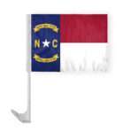 North Carolina State Car Window Flag 12x16 Inch