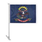 North Dakota State Car Window Flag 10.5x15 inch