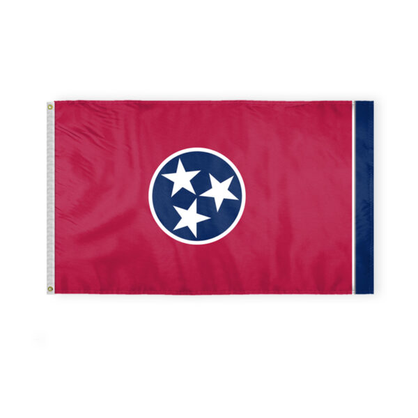 AGAS Tennessee State Flag 3x5 Ft - Single Sided Polyester - Iron Grommets