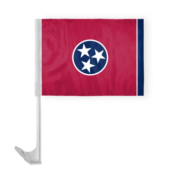 AGAS Tennessee State Car Window Flag 12x16 Inch - Printed Polyester