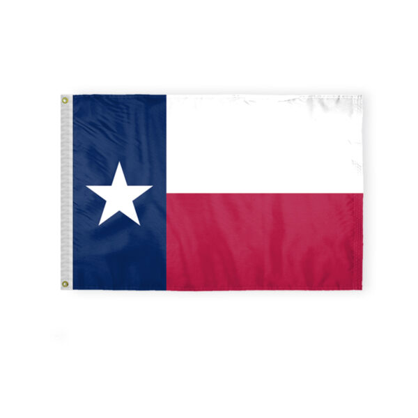 AGAS Texas State Flag 2x3 Ft - Double Sided Reverse Print On Back 200D Nylon