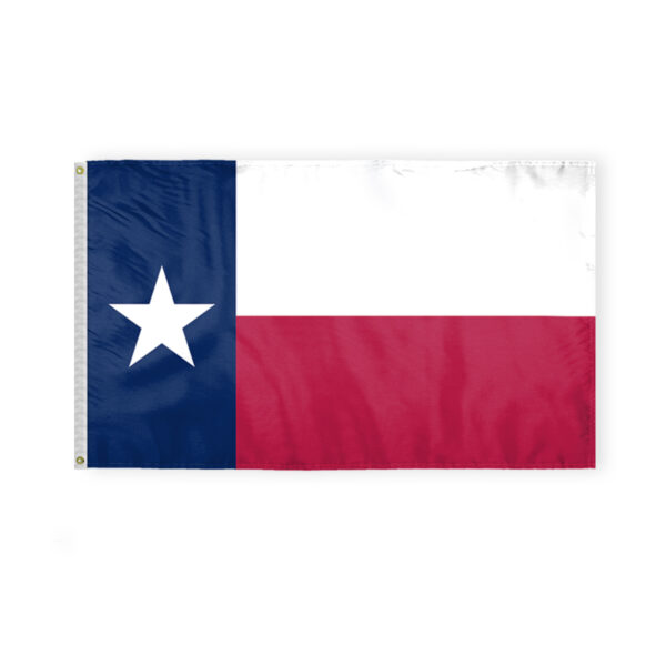 AGAS Texas State Flag 3x5 Ft - Single Sided Polyester - Iron Grommets