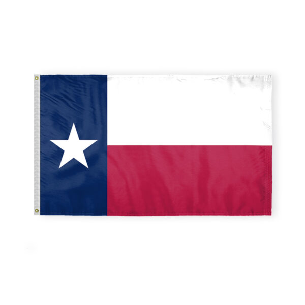 AGAS Texas State Flag 3x5 Ft - Double Sided Reverse Print On Back 200D Nylon