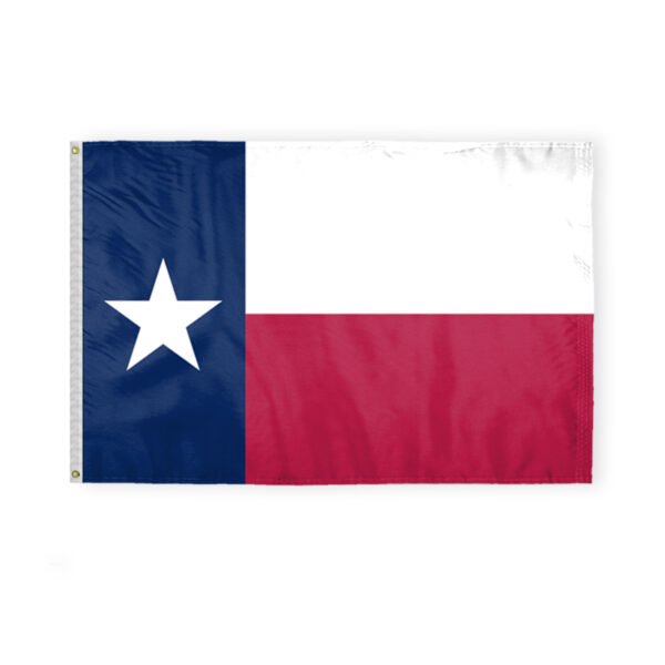 AGAS Texas State Flag 4x6 Ft - Double Sided Reverse Print On Back 200D Nylon