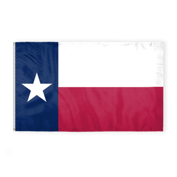 AGAS Texas State Flag 6x10 Ft - Double Sided Reverse Print On Back 200D Nylon