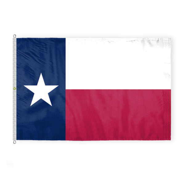 AGAS Texas State Flag 8x12 Ft - Double Sided Reverse Print On Back 200D Nylon