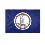 AGAS Virginia State Flag 4x6 Ft -Double Sided Reverse Print On Back 200D Nylon